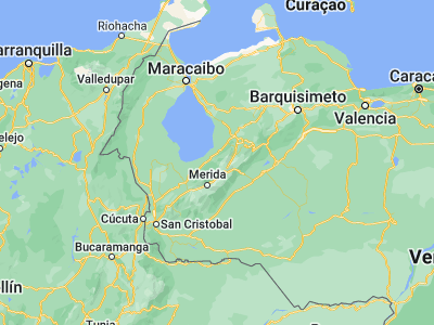 Map showing location of Torondoy (9.03115, -71.01406)