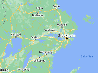 Map showing location of Torshälla (59.41667, 16.46667)