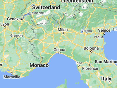Map showing location of Tortona (44.89784, 8.86374)