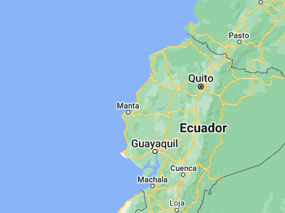 Map showing location of Tosagua (-0.78333, -80.25)