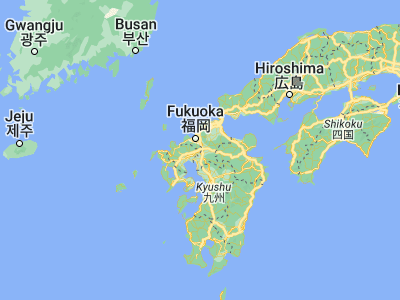 Map showing location of Tosu (33.36667, 130.51667)