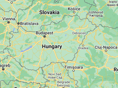 Map showing location of Tószeg (47.1, 20.15)