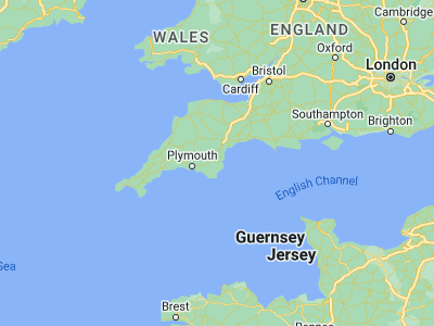 Map showing location of Totnes (50.43107, -3.6843)