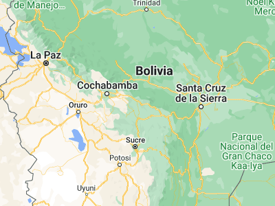 Map showing location of Totora (-17.72662, -65.1932)