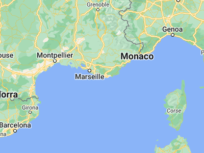 Map showing location of Toulon (43.11667, 5.93333)