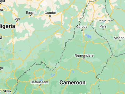 Map showing location of Toungo (8.11667, 12.05)