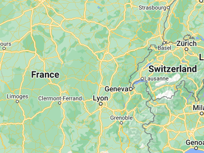 Map showing location of Tournus (46.56758, 4.90574)