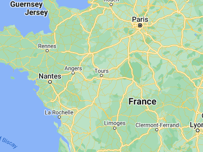 Map showing location of Tours (47.38333, 0.68333)
