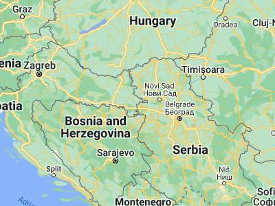 Map showing location of Tovarnik (45.165, 19.15194)