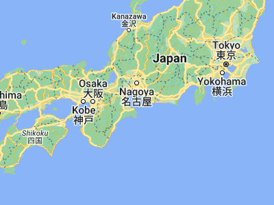 Map showing location of Toyohama (34.7, 136.93333)