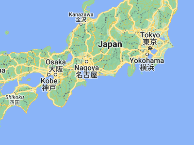 Map showing location of Toyohashi (34.76667, 137.38333)