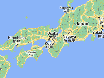 Map showing location of Toyonaka (34.78244, 135.46932)