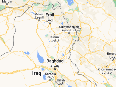 Map showing location of Tozkhurmato (34.88808, 44.63256)
