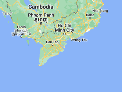 Map showing location of Trà Vinh (9.93472, 106.34528)