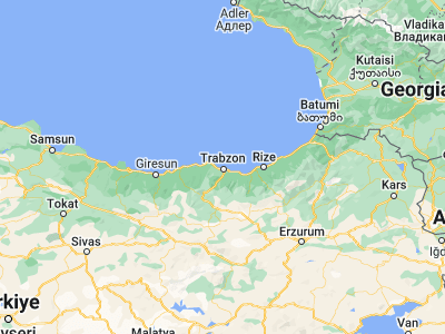 Map showing location of Trabzon (41.005, 39.72694)