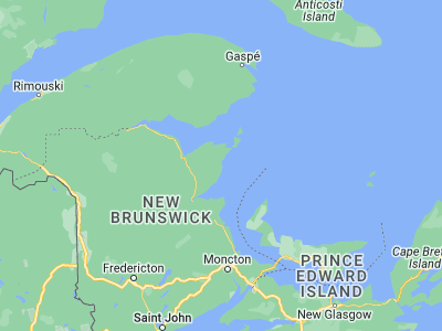 Map showing location of Tracadie-Sheila (47.51444, -64.91806)