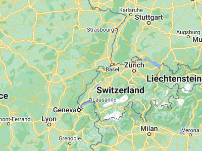 Map showing location of Tramelan (47.22393, 7.0995)
