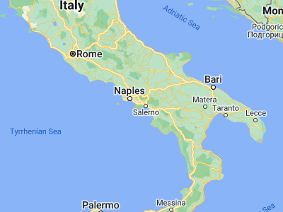 Map showing location of Tramonti (40.69154, 14.6449)