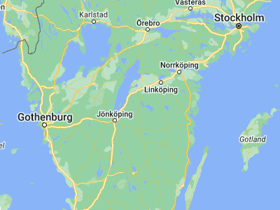 Map showing location of Tranås (58.03717, 14.9782)