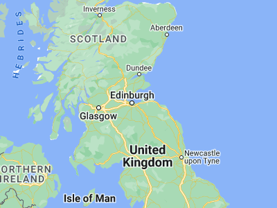 Map showing location of Tranent (55.94439, -2.95412)