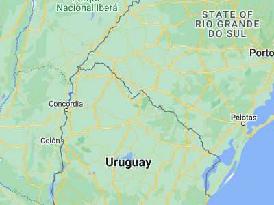 Map showing location of Tranqueras (-31.2, -55.75)