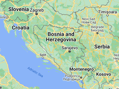 Map showing location of Travnik (44.22637, 17.66582)