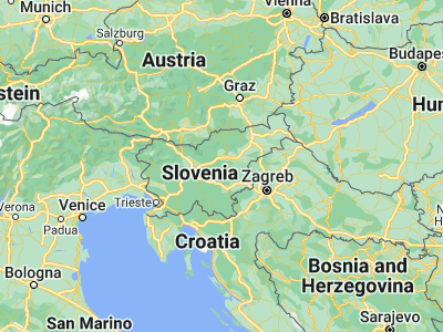 Map showing location of Trbovlje (46.155, 15.05333)
