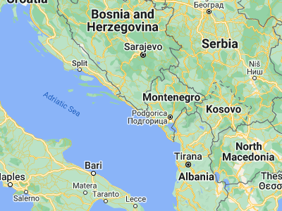 Map showing location of Trebinje (42.71197, 18.34362)