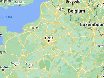 Map showing location of Tremblay-en-France (48.94956, 2.5684)