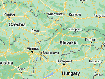 Map showing location of Trenčín (48.89452, 18.04436)