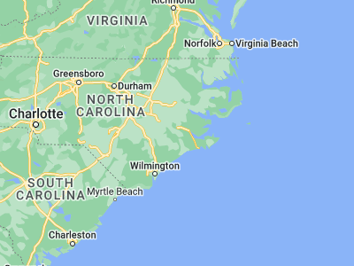 Map showing location of Trenton (35.0671, -77.35274)