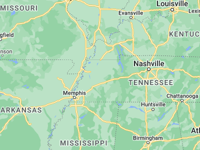 Map showing location of Trenton (35.98062, -88.94145)