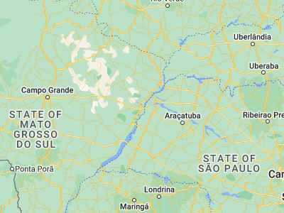 Map showing location of Três Lagoas (-20.75111, -51.67833)