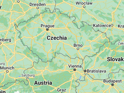 Map showing location of Třešť (49.29092, 15.48211)