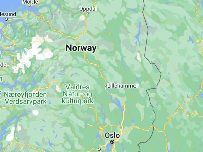 Map showing location of Tretten (61.31423, 10.30066)