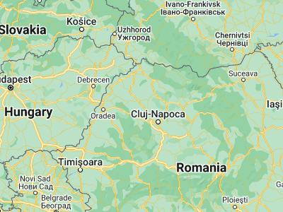 Map showing location of Treznea (47.1, 23.11667)