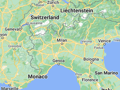 Map showing location of Trezzano sul Naviglio (45.42307, 9.06644)