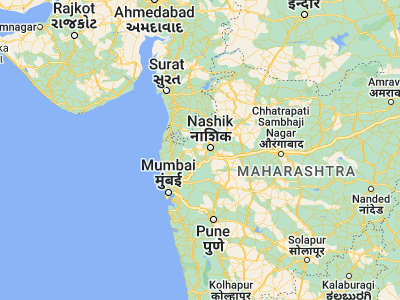 Map showing location of Trimbak (19.93333, 73.55)