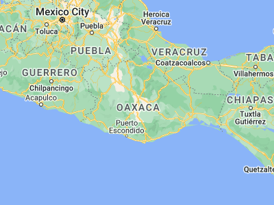 Map showing location of Trinidad de Zaachila (16.92167, -96.76274)
