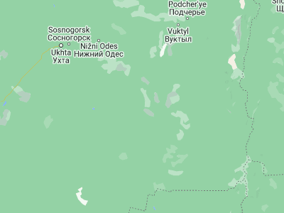 Map showing location of Troitsko-Pechorsk (62.70836, 56.19643)