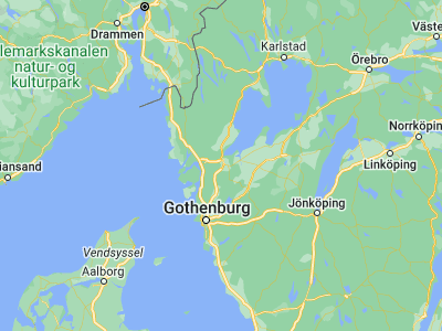 Map showing location of Trollhättan (58.28365, 12.28864)