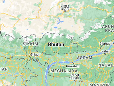 Map showing location of Trongsa (27.5026, 90.50716)