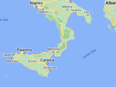 Map showing location of Tropea (38.67538, 15.89479)