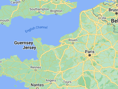 Map showing location of Trouville-sur-Mer (49.3657, 0.08041)