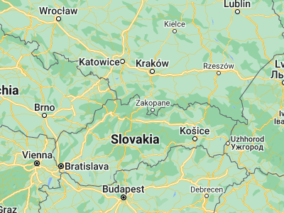 Map showing location of Trstená (49.36101, 19.61249)