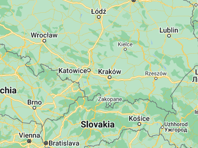 Map showing location of Trzebinia (50.15931, 19.46966)