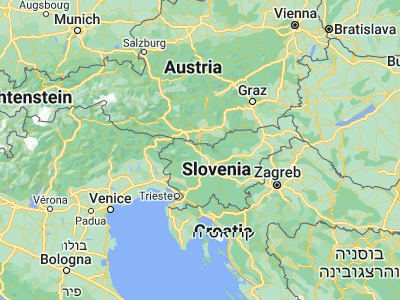 Map showing location of Tržič (46.36357, 14.31046)