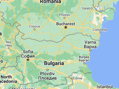 Map showing location of Tsenovo (43.53333, 25.65)