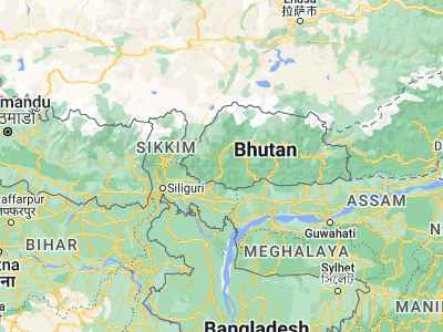 Map showing location of Tsimasham (27.0989, 89.53604)