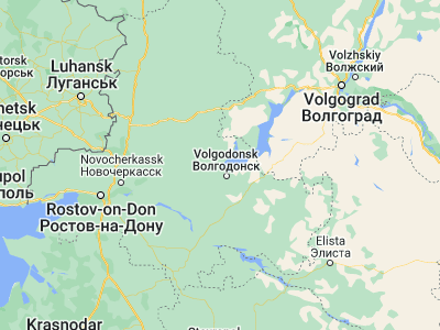 Map showing location of Tsimlyansk (47.64611, 42.10194)